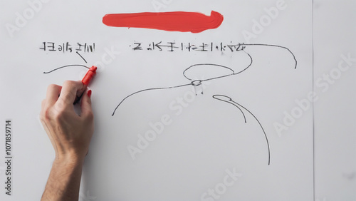Examiner Highlighting Errors in Red Ink