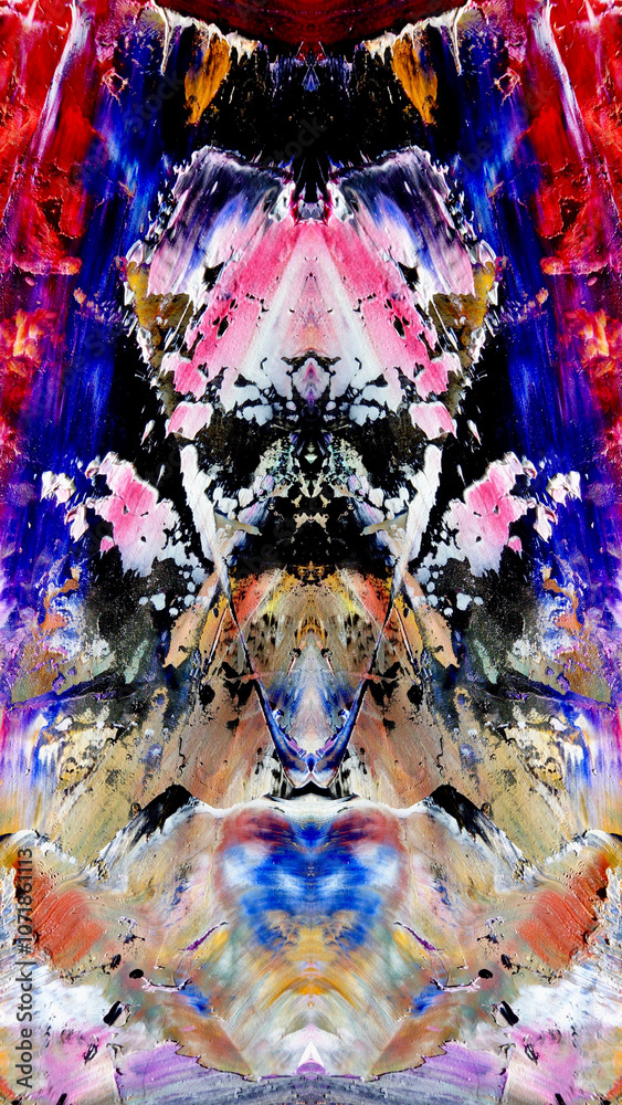Fototapeta premium Abstract art background . Hand painting artwork on canvas .