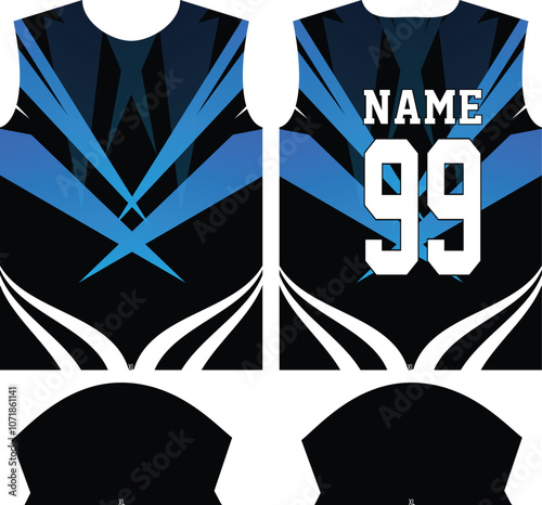 Custom Sublimation Sports shirt jersey design template
