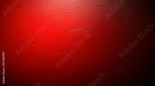 Red Leather Texture with Subtle Cracked Lines and Gradient Lighting