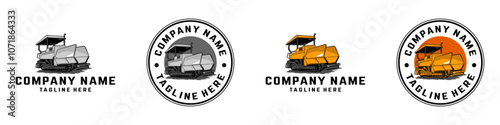 asphalt spreader vector design,asphalt paving,isolated machine,asphalt pavers,heavy equipment illustration,editable asphalt heavy vehicle vector design