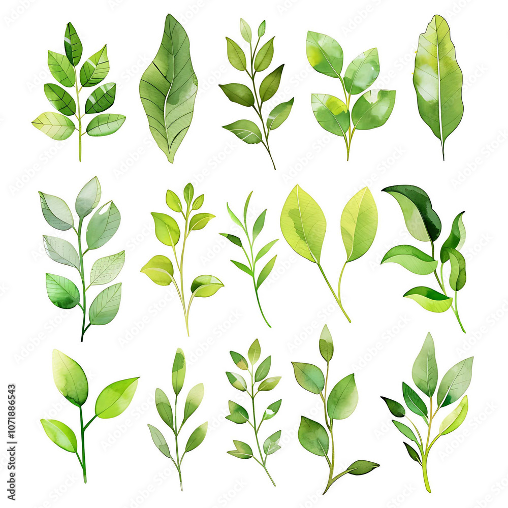 
Imagine
25w



Set of watercolor green leaves elements. Collection botanical vector isolated on white background suitable for Wedding Invitation, save the date, thank you, or greeting card