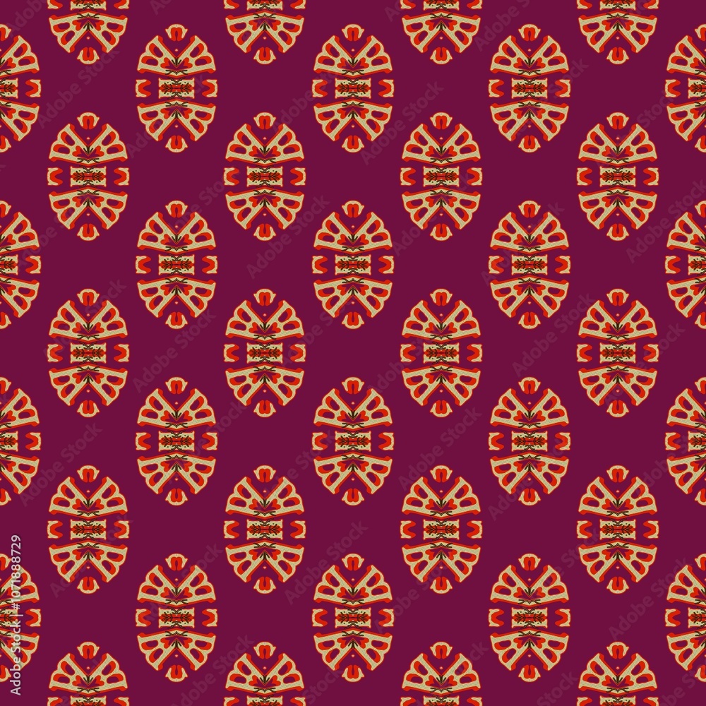 Fototapeta premium seamless pattern.easter, egg, holiday, vector, pattern, decoration, 