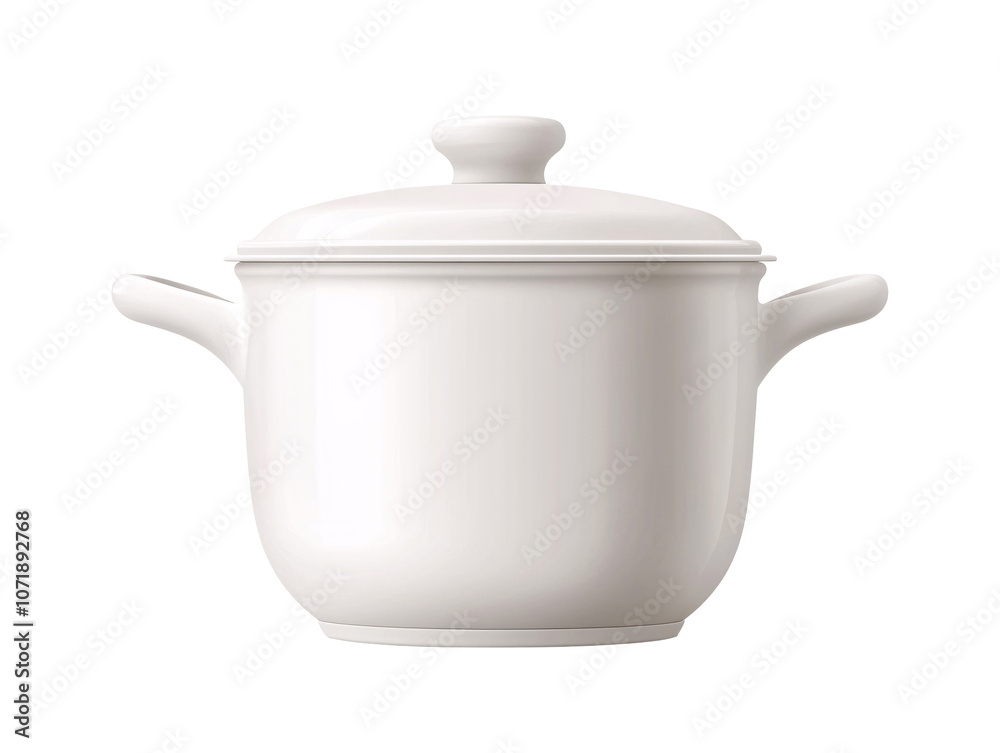 a white pot with a lid a white pot with a lid