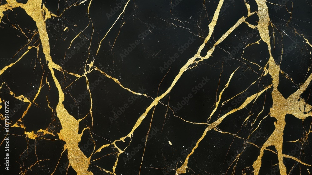 Elegant black marble with striking golden veins, perfect for luxury design and backgrounds. Elegant black marble with striking golden veins, perfect for luxury design and backgrounds.