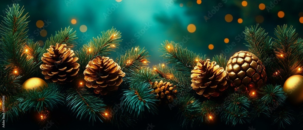 Fototapeta premium Celebrate the Festive Season with Christmas Decorations