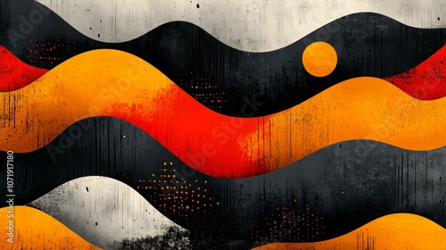 Wallpaper Mural Abstract Art Design, Modern Style, Textured Pattern, Wall Decoration Torontodigital.ca