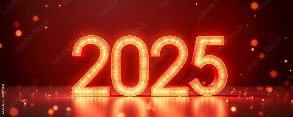 The vibrant year 2025 glows warmly, surrounded by a soft layer of snow and sparkling lights, marking the celebration of the New Year in a festive atmosphere. The vibrant year 2025 glows warmly, surrounded by a soft layer of snow and sparkling lights, marking the celebration of the New Year in a festive atmosphere.