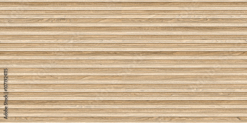Natural  beige wooden slats texture background, wood surface with an old natural pattern, seamless  design for ceramic elevation tiles, interior and exterior wall cladding sheets