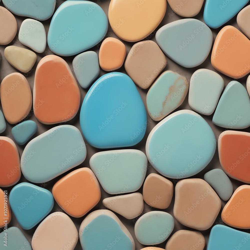 Abstract Colorful Pebble Pattern Abstract Colorful Pebble Pattern