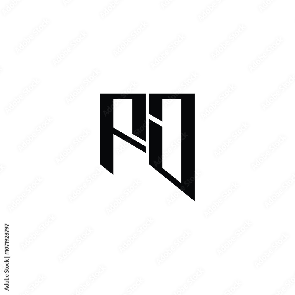 Obraz premium FJ monogram logo design letter text name symbol monochrome logotype alphabet character simple logo