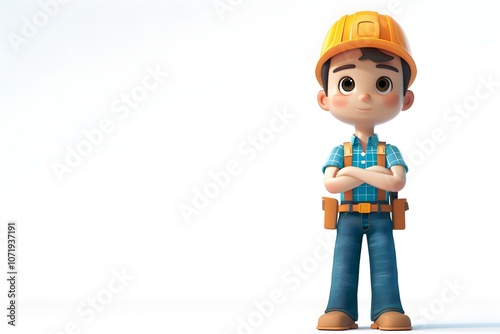 builder wearing hardhat