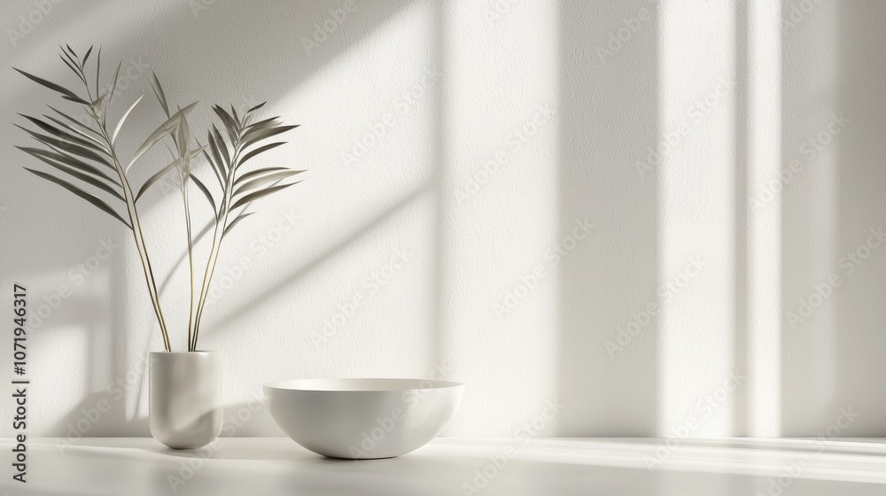 Minimalist Product Display with Natural Elements Minimalist Product Display with Natural Elements