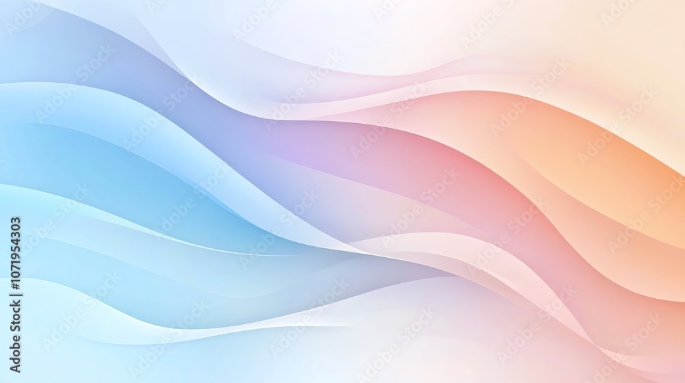 Smooth pastel colors wave in abstract pattern Smooth pastel colors wave in abstract pattern