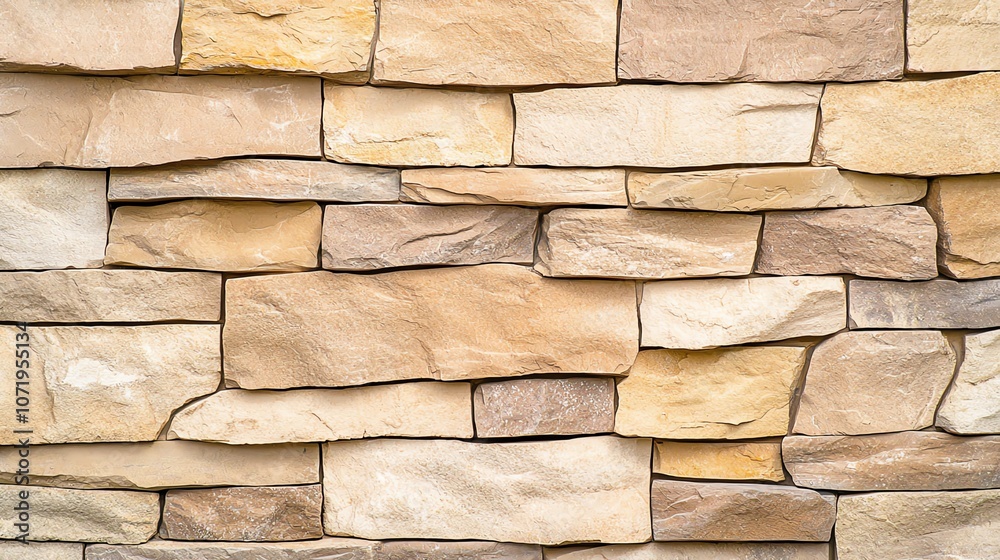 Obraz premium Natural stone wall showing rustic texture design.