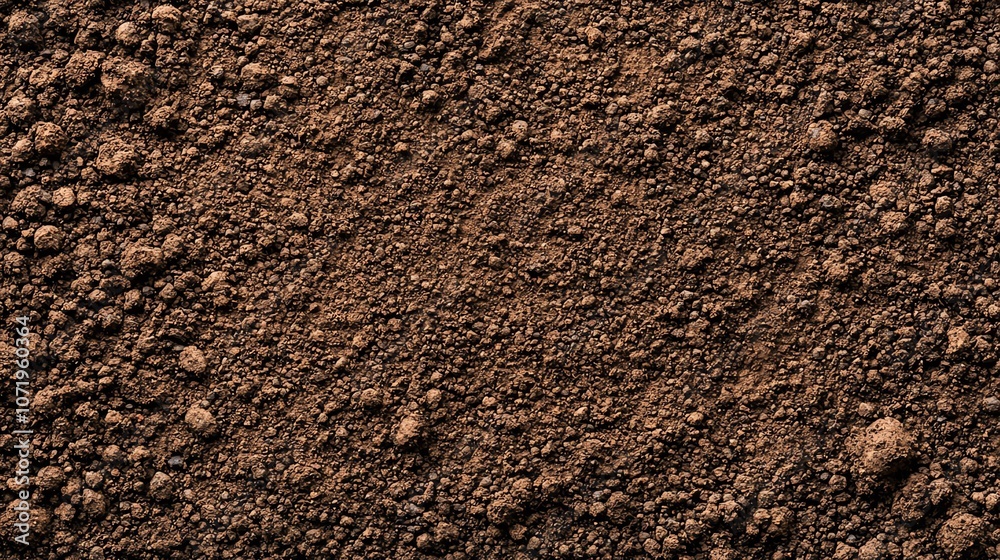 Rich brown soil texture, natural background.