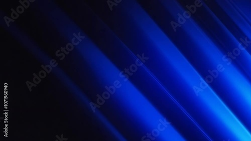 dynamic blue neon light beams flowing movement abstract smooth 4k video motion footage vertical format