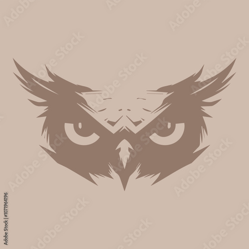 vector owl illustration