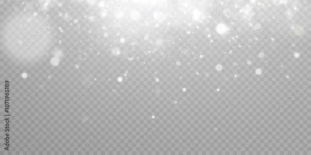 Winter background with snowstorm effect and snowflakes. Vector texture of cold Christmas snowstorm with snowflakes on transparent background. Winter background with snowstorm effect and snowflakes. Vector texture of cold Christmas snowstorm with snowflakes on transparent background.