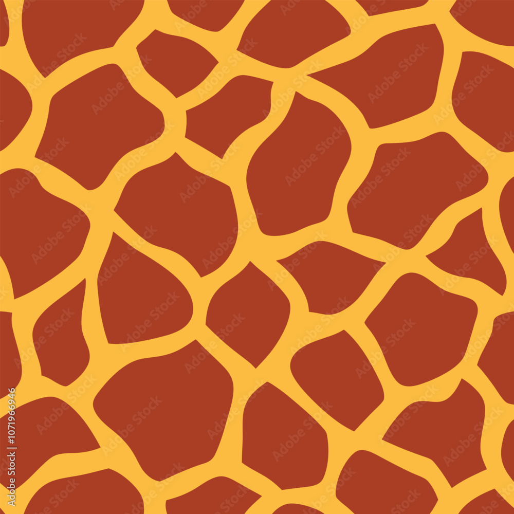 Obraz premium Giraffe seamless pattern vector design