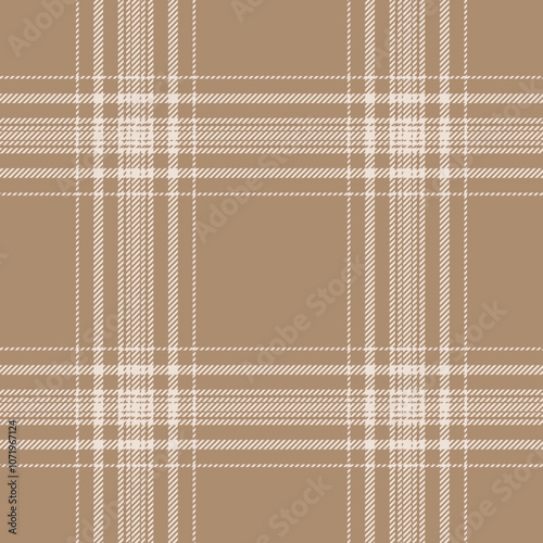 Plaid seamless pattern. Check fabric texture. Vector textile print.