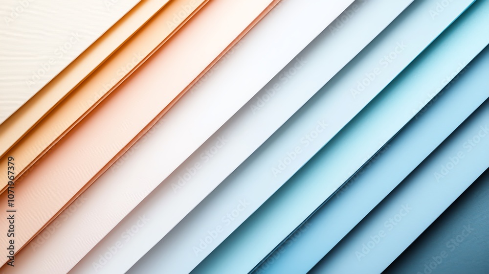 Fototapeta premium Colorful abstract diagonal paper layers