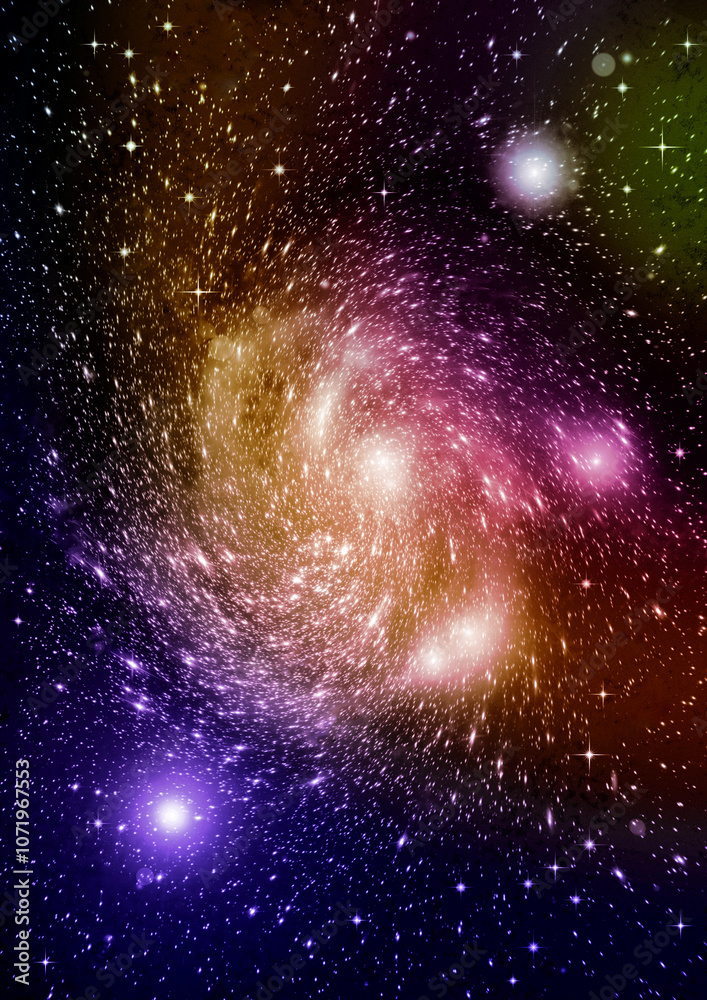 galaxy in a free space.