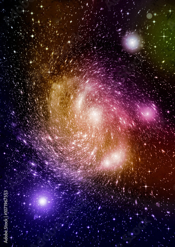 Obraz na płótnie galaxy in a free space. w salonie