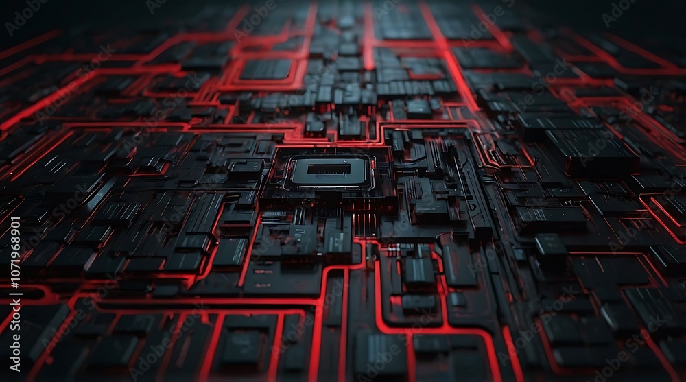 Fototapeta premium HiTechBackgrounds, FuturisticDesigns, DigitalTechVisuals, ModernTechGraphics 