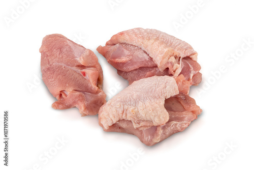 raw chicken meat isolated on white background
