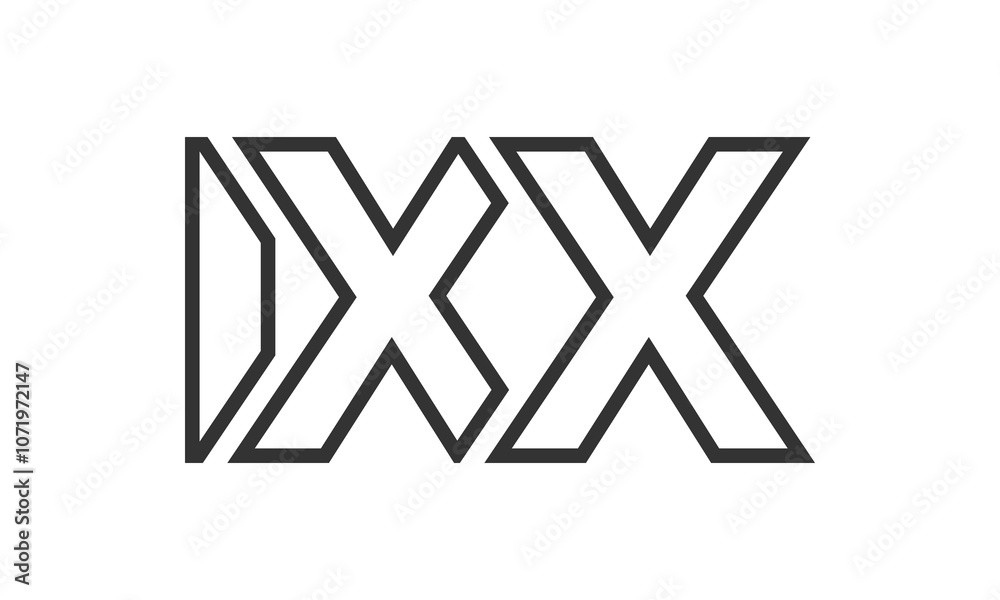 IXX logo design template with strong and modern bold text. Initial based vector logotype featuring simple and minimal typography. Trendy company identity. IXX logo design template with strong and modern bold text. Initial based vector logotype featuring simple and minimal typography. Trendy company identity.