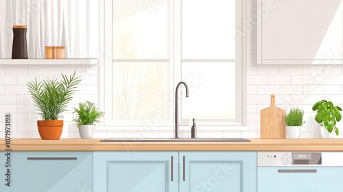 Modern Kitchen Design with Natural Elements