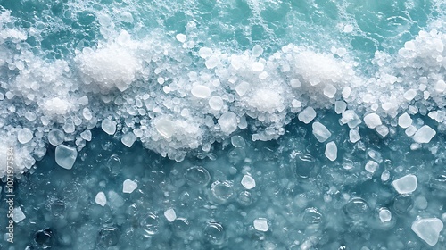 Explore the beauty of ocean waves and salt crystals