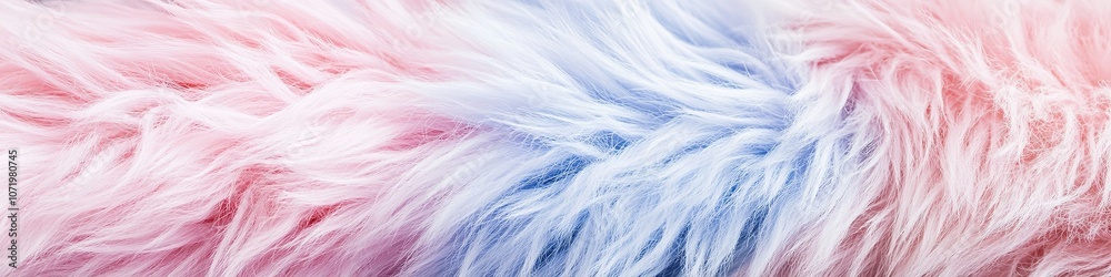 Obraz premium Soft pink and blue furry texture with gradient effect
