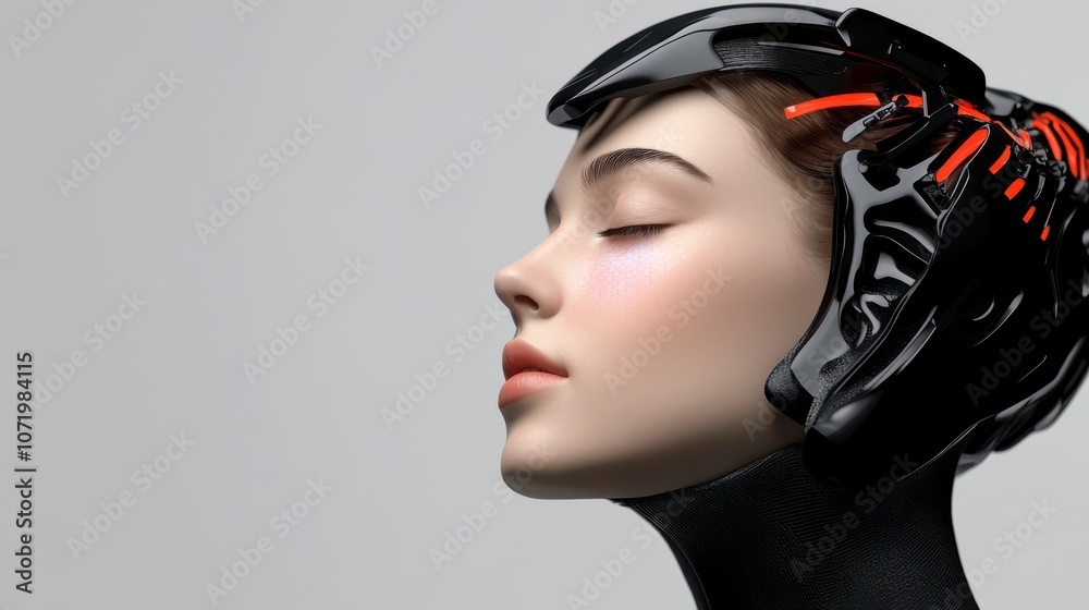 Futuristic Minimalistic 3D Holographic Model Futuristic Minimalistic 3D Holographic Model