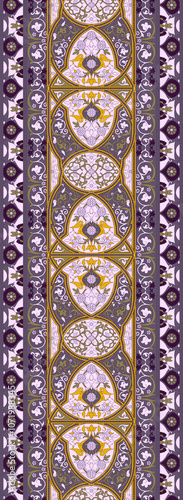 Obraz na płótnie seamless beautiful wallpaper cards border design floral leaf vintage ornament Victorian geometric ethnic print paisley pattern w salonie