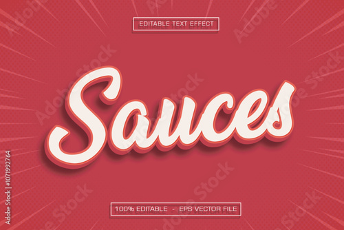 Sauces Editable Text Effect