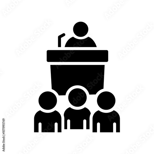 Press Conference Vector Icon
