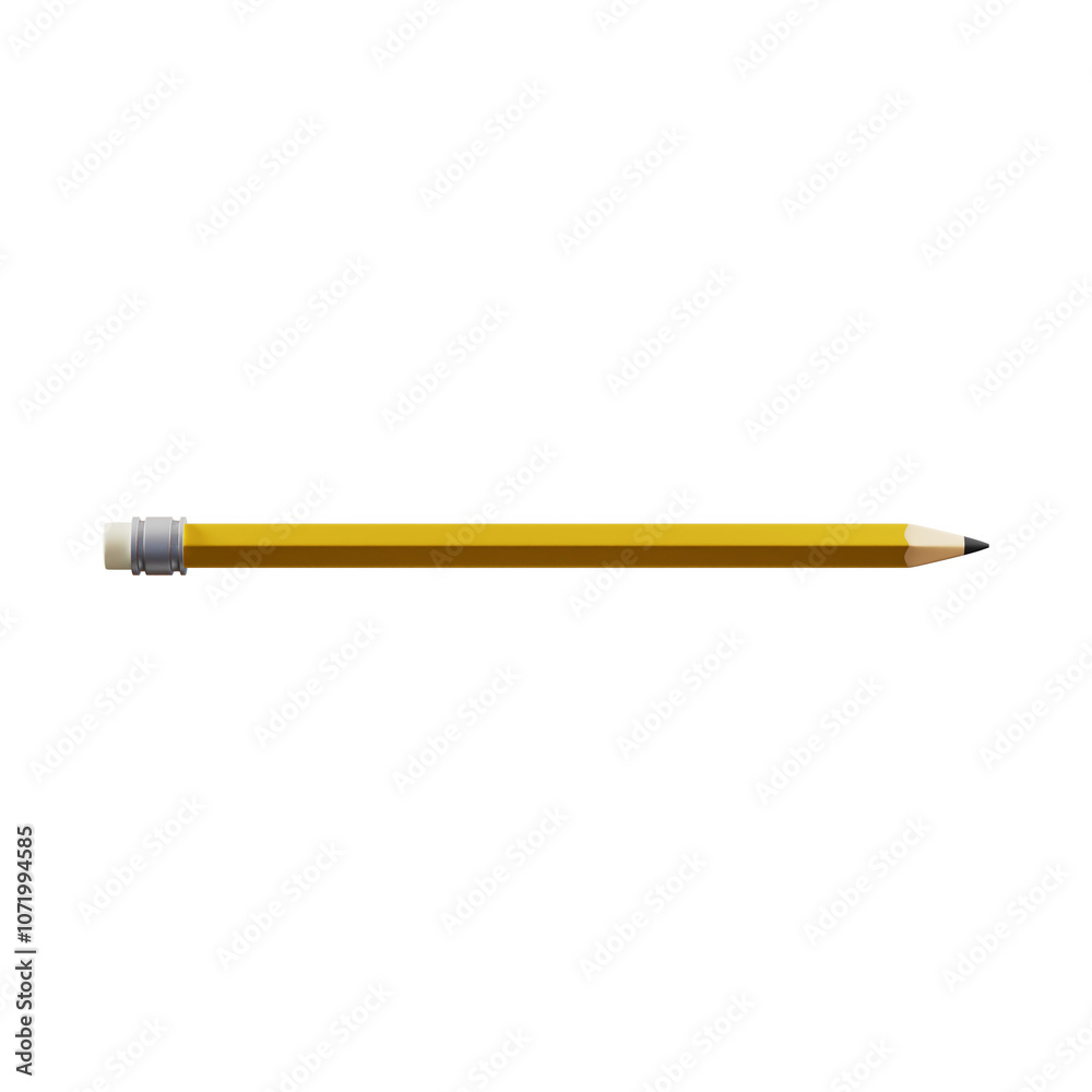 school pencil, a yellow school pencil, with an eraser on the tip school pencil, a yellow school pencil, with an eraser on the tip