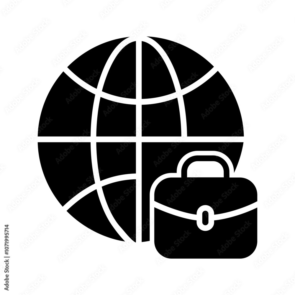 International Job Vector Icon International Job Vector Icon
