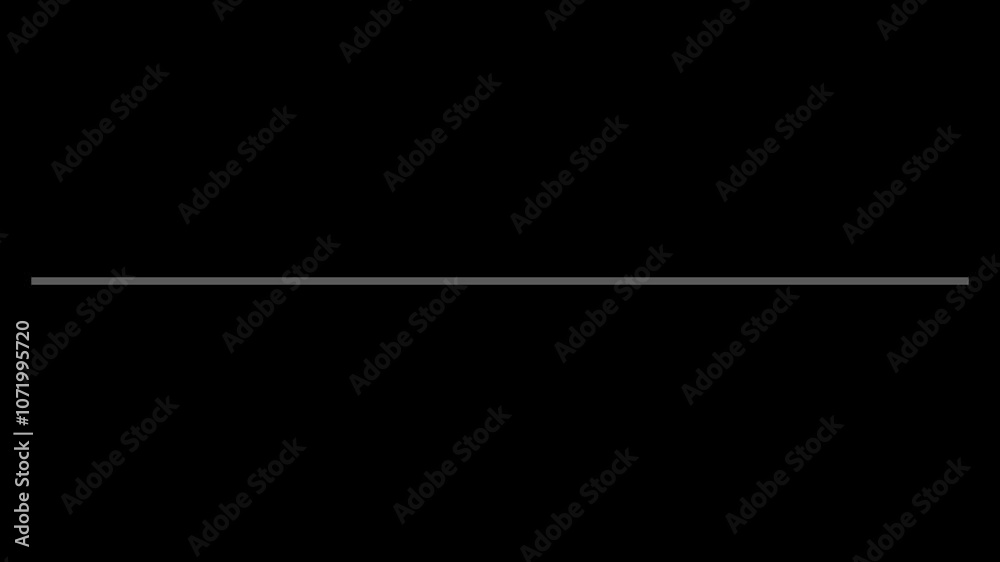 Abstract loading bar animation video isolated on black background. 