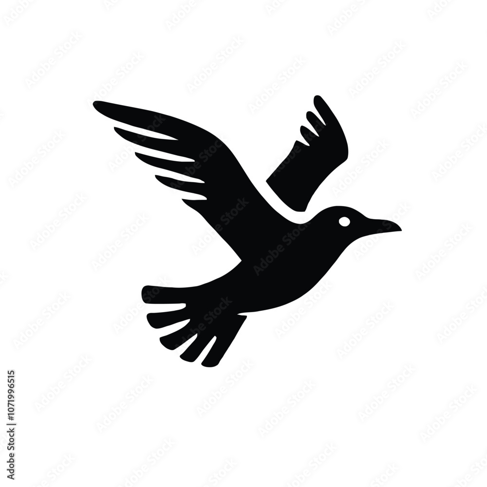 Obraz premium Seagull Flight Silhouette