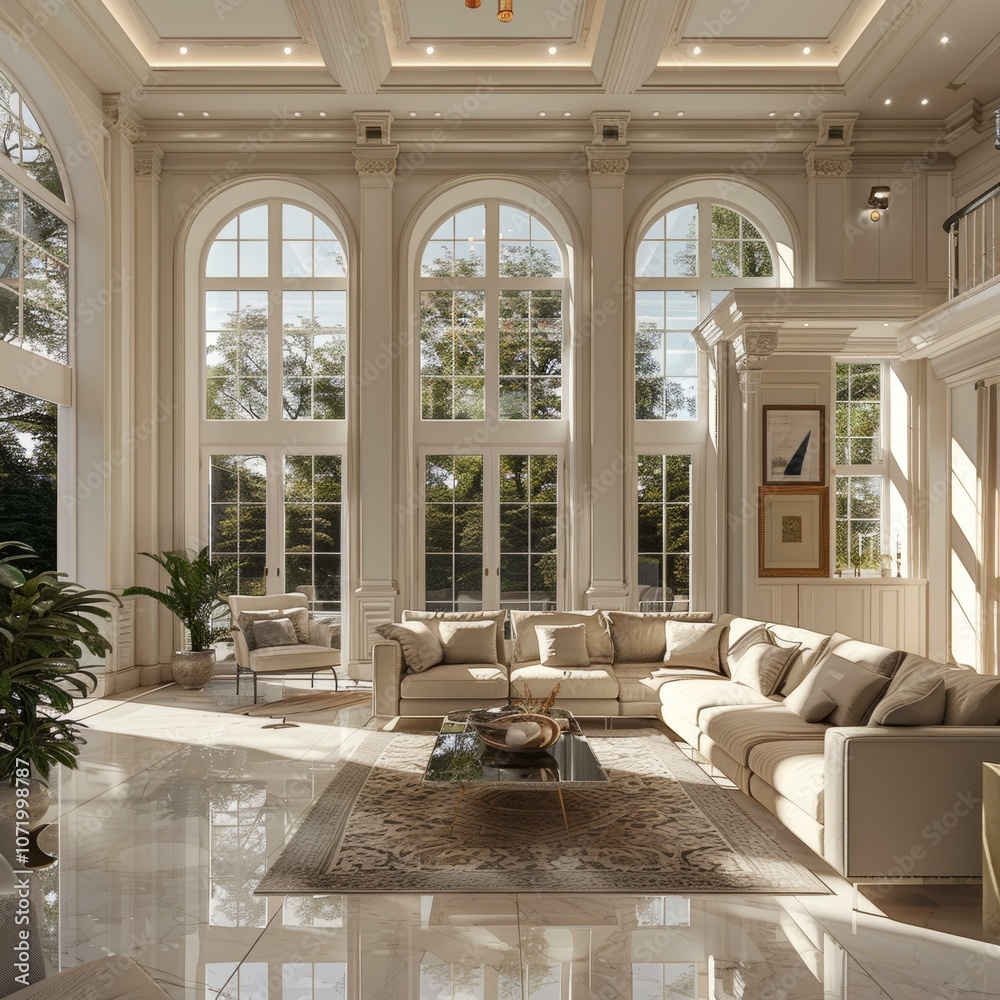 Spacious Luxurious Living Room Interior Design Spacious Luxurious Living Room Interior Design