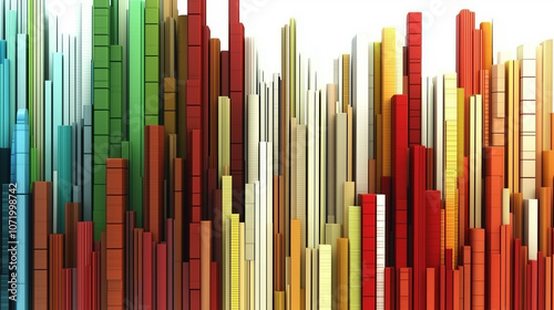 Vertical multi-colored lines background