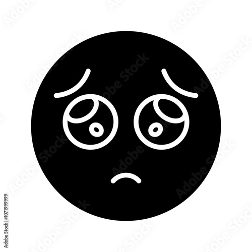 Pleading Face Vector Icon