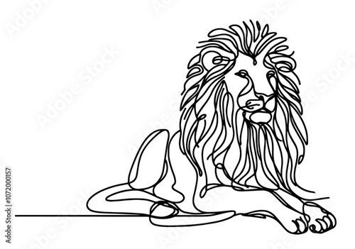 lion illustration vector photo