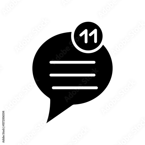 Unread Message Vector Icon