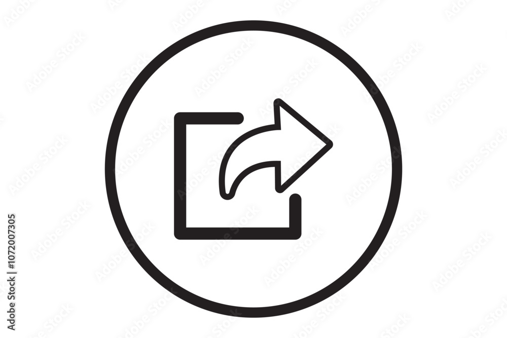 Set of share icon. Share arrow symbol collection. Vector illustration.