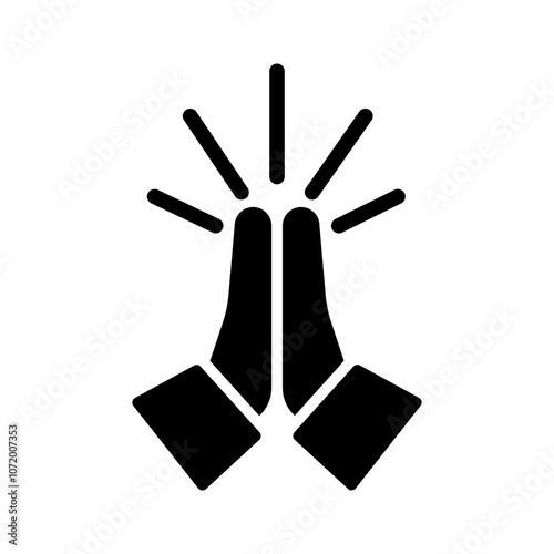 Folded Hands Vector Icon