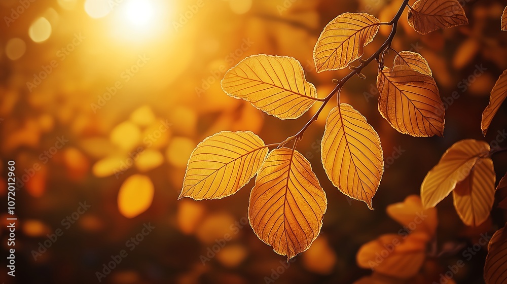 Close-up of a yellow autumn leaf. A bright orange tree changes with a blurred bokeh background. Golden colors in the park on a light, sunny, and warm October day generative ai Close-up of a yellow autumn leaf. A bright orange tree changes with a blurred bokeh background. Golden colors in the park on a light, sunny, and warm October day generative ai